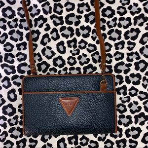 Vintage Emerald Leather Guess Crossbody Purse